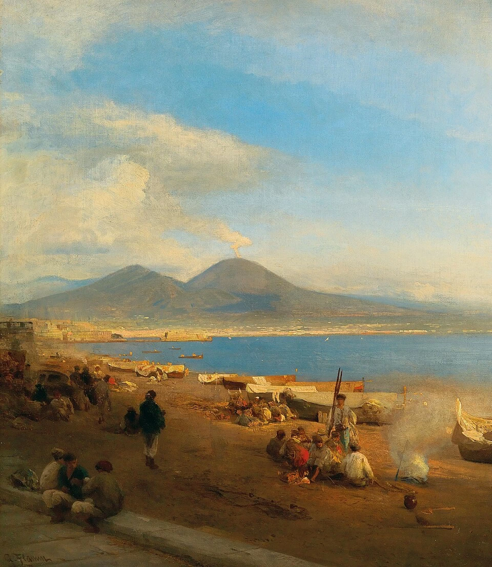 Una vista del Golfo di Napoli da Posillipo